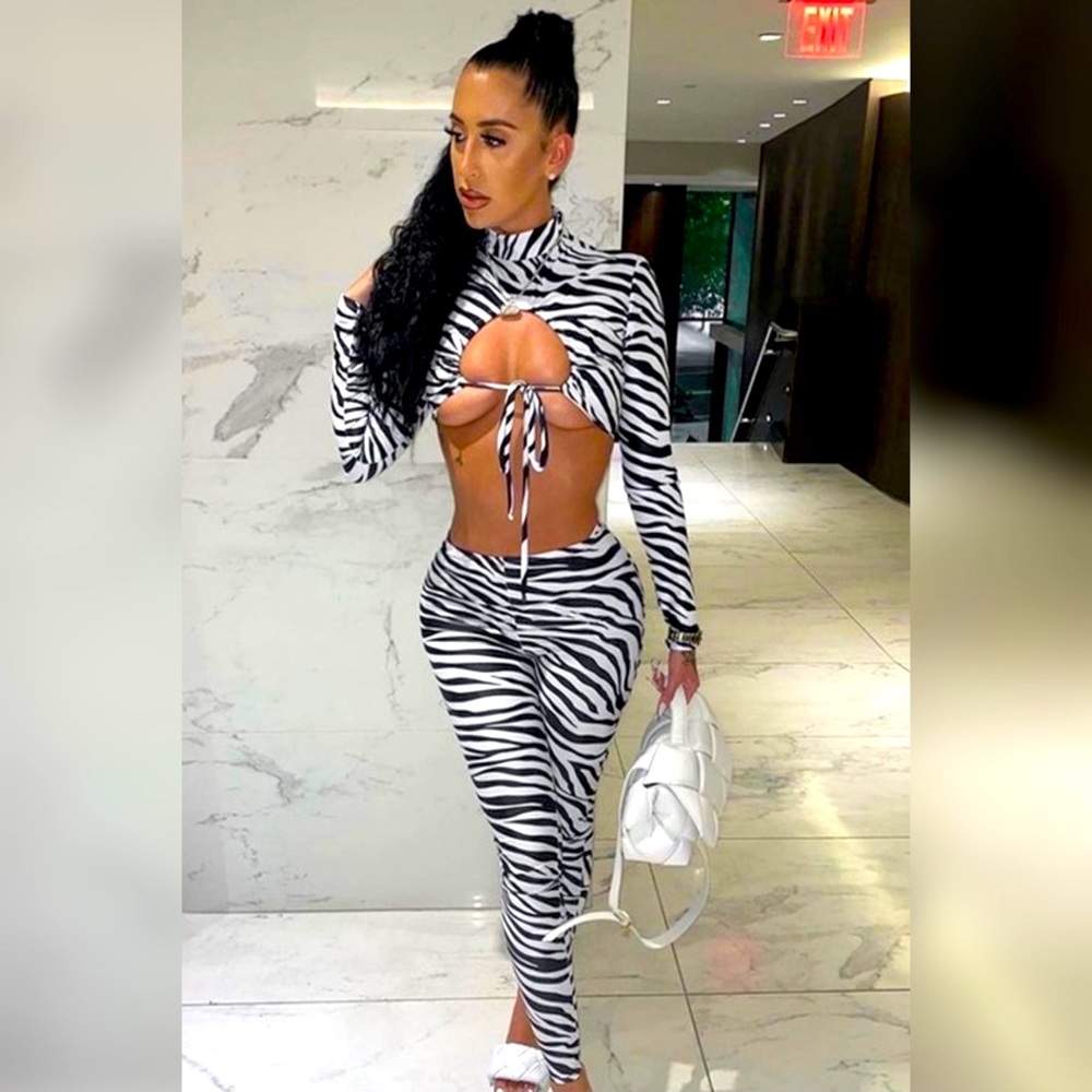 All Printed Up Baddie Two-Piece Set